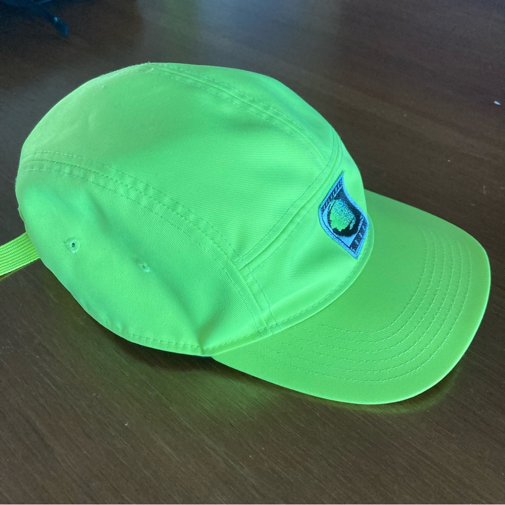 Rare Nike Challenge Court Fluorescent Green Cap with Logo Patch, unworn - Picture 7 of 7